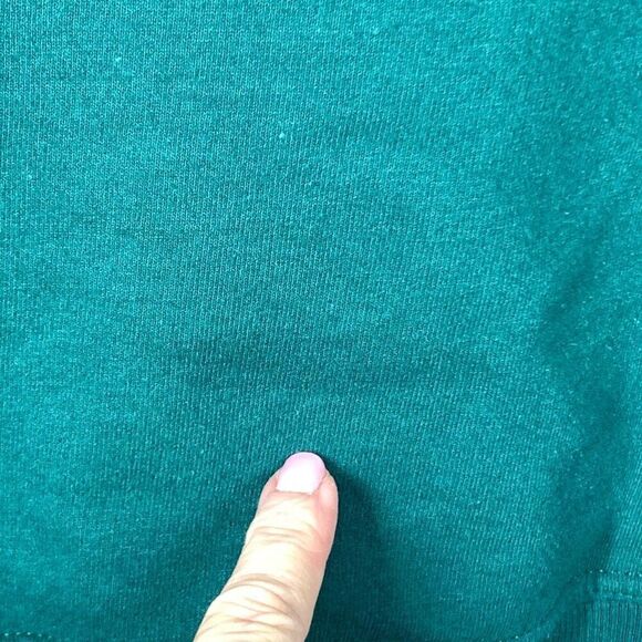 Champion Women's Script Logo Powerblend Crewneck Sweatshirt Green Size Small - Picture 3 of 8